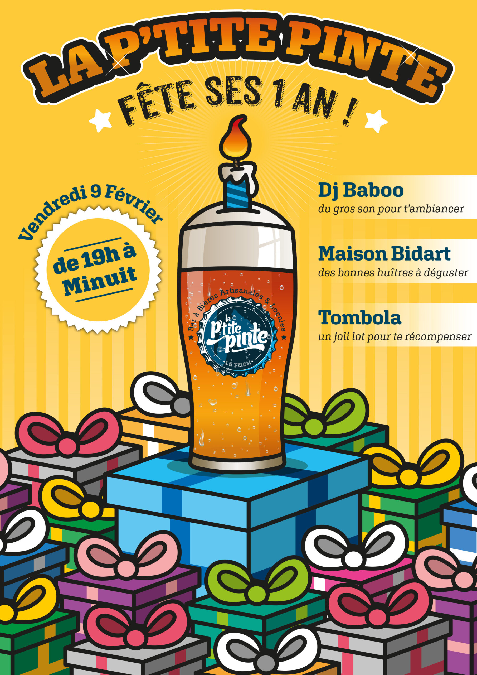 Affiche 1 an scaled - La Ptite Pinte - Bar à Bière