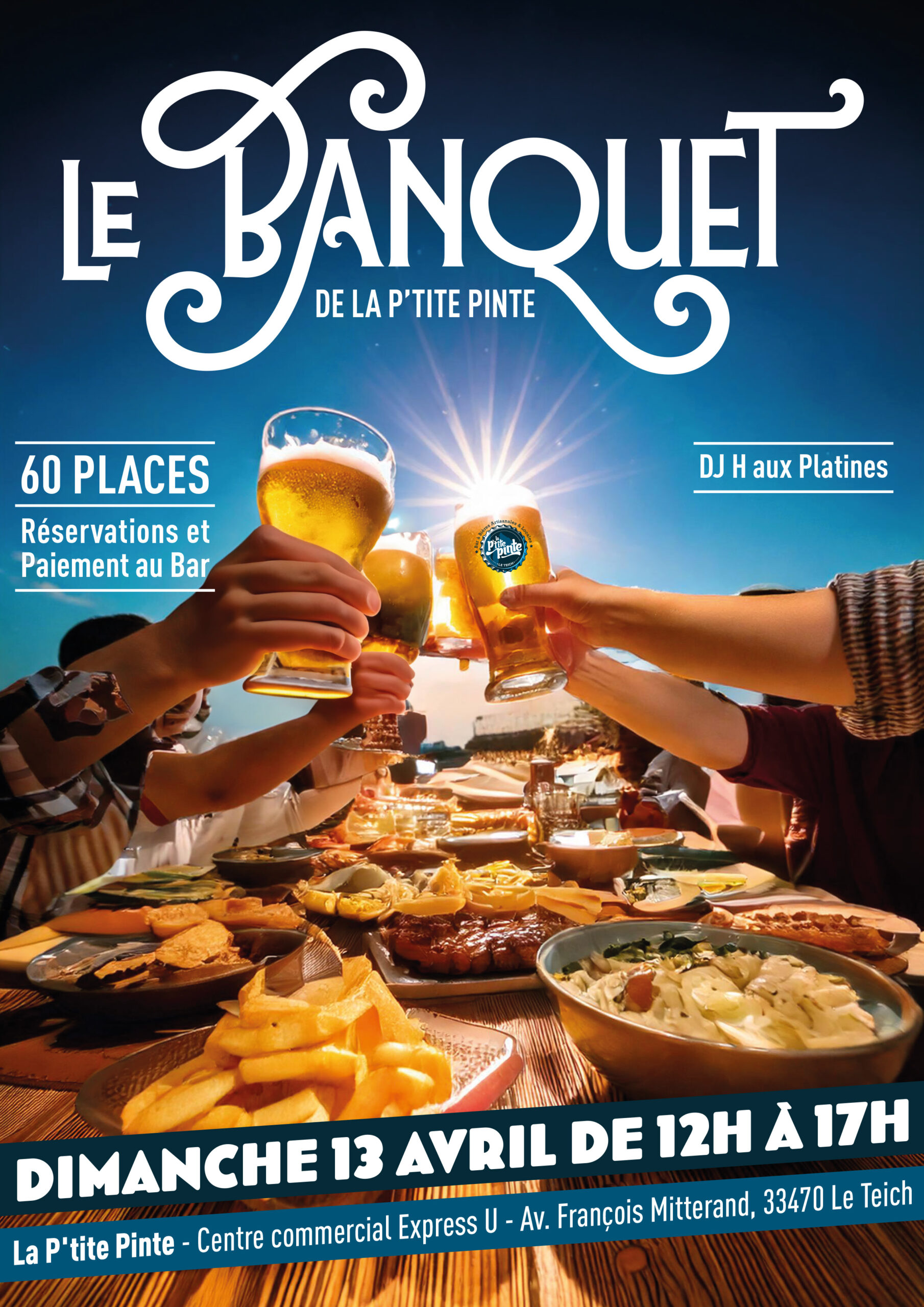 Affiche Banquet A4 scaled - La Ptite Pinte - Bar à Bière