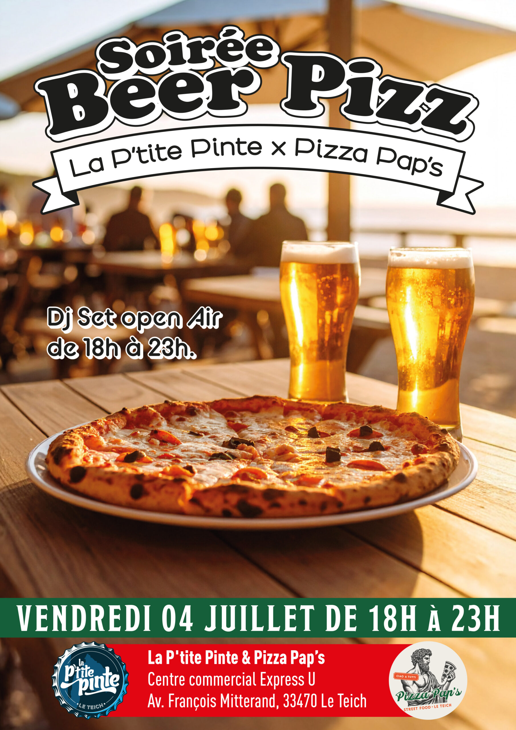Soirée Beer Pizz 1 Affiche A4 Pizza scaled - La Ptite Pinte - Bar à Bière